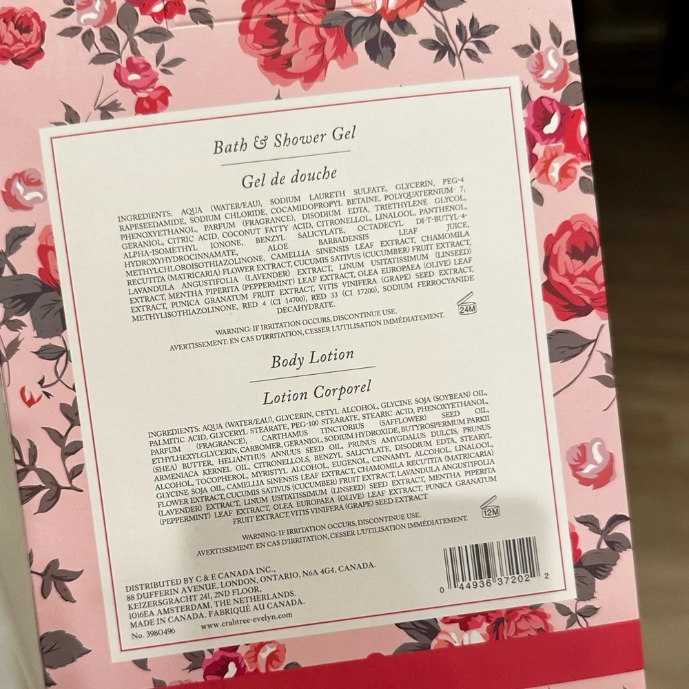 Crabtree & Evelyn Rosewater lotion body wash gel gift set discontinued - Picture 5 of 7